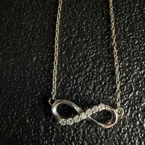 Source Unknown Silver Infinity Necklace